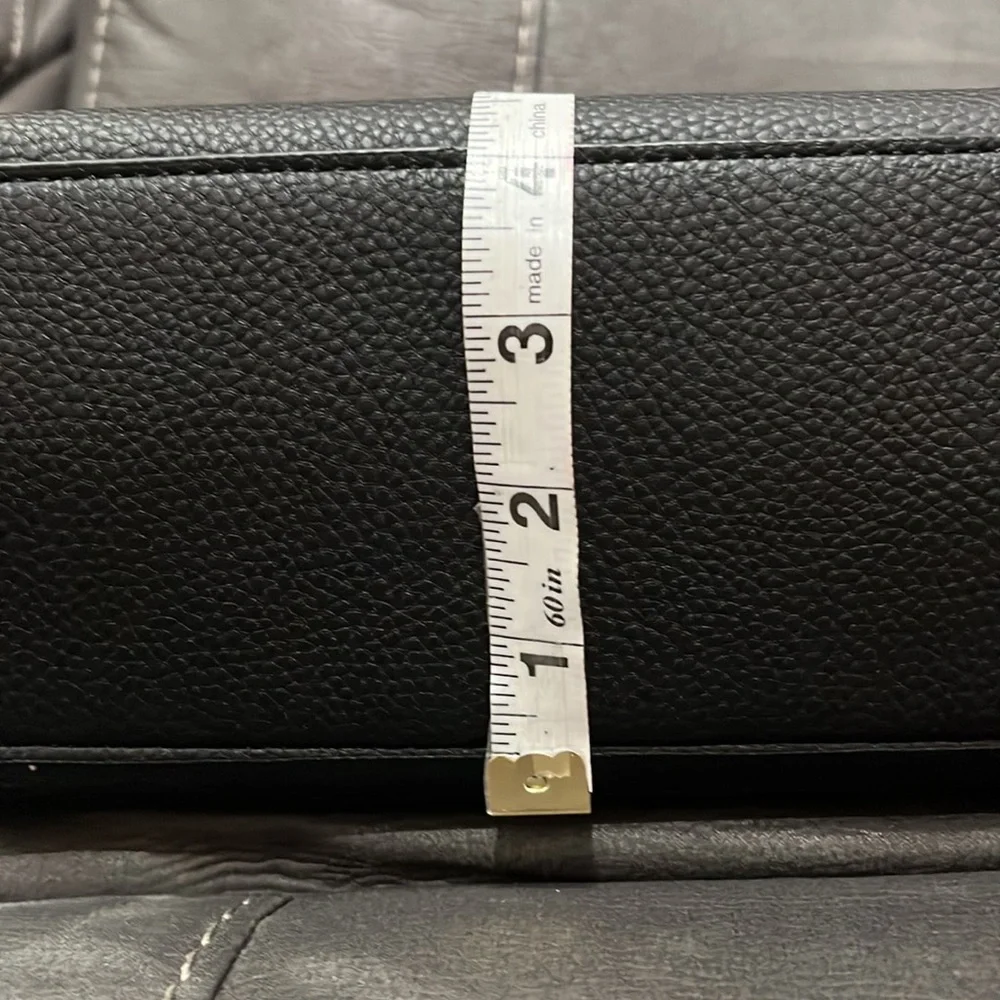 Anne Klein 👜 Black Handbag/ ShoulderCrossbody and Wristlet  2 piece SET!! - Picture 16 of 16